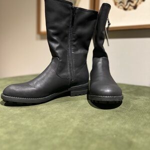 Black Zippered Boots